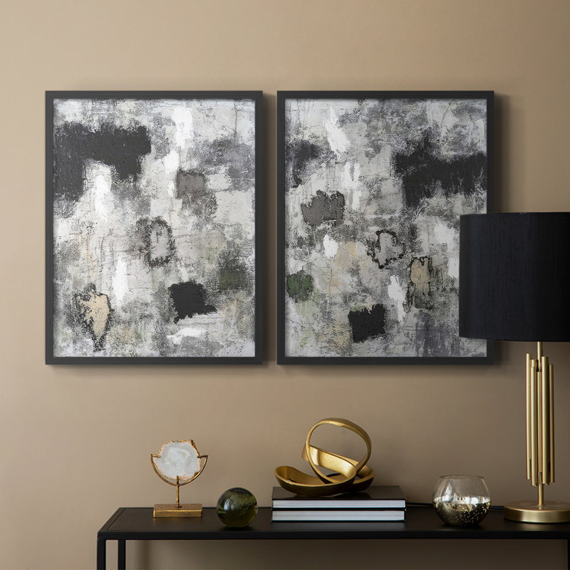 Carbon Based I-Premium Framed Print -Ready to Hang - No Nails Required - No Nails Required, Black, 11" H x 18" W