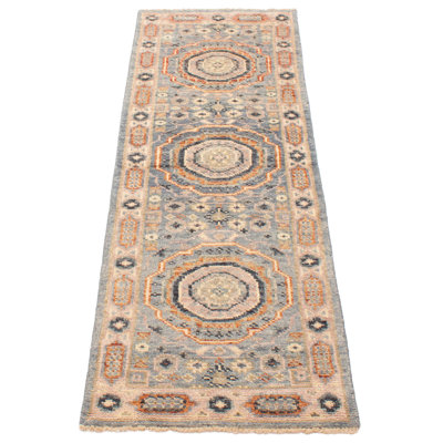 Tapis bleu denim unique 8 pi 1 po x 2 pi 7 po denim One Serace