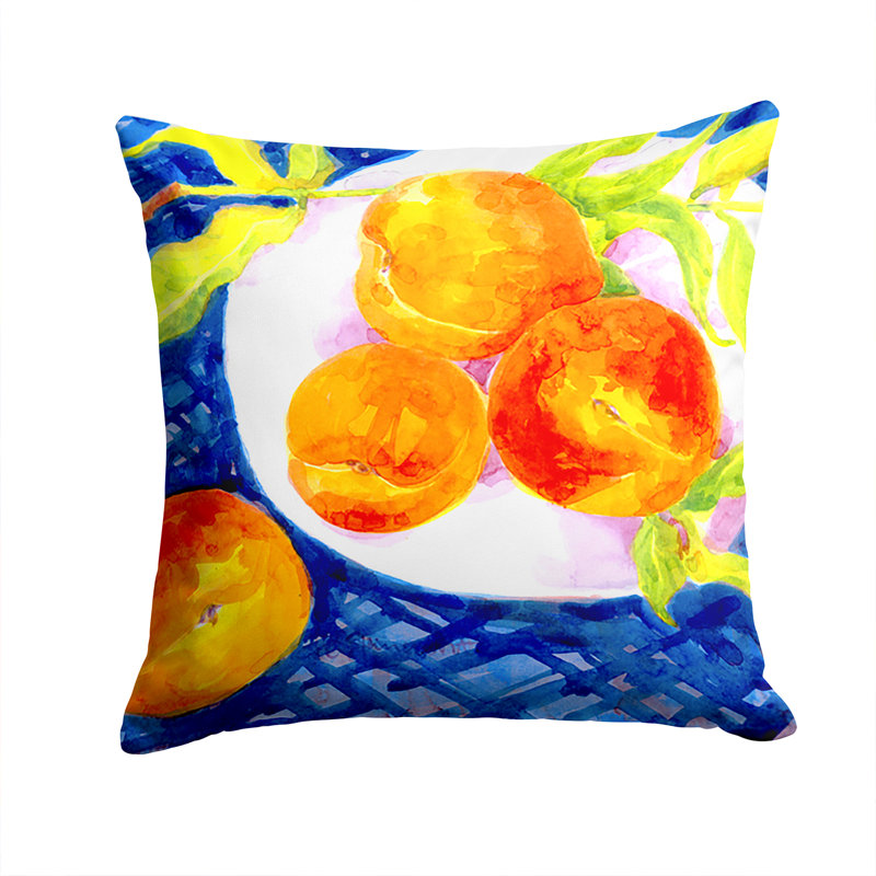  Housse et insert de coussin d'extérieur carré Bowl of Peaches