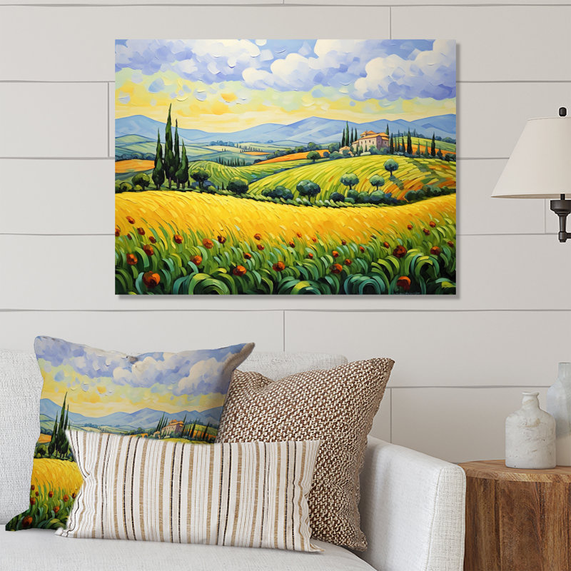 Décoration murale Vangogh Rolling Hills II - Vangogh, H 16 po x l 32 po x P 1 po