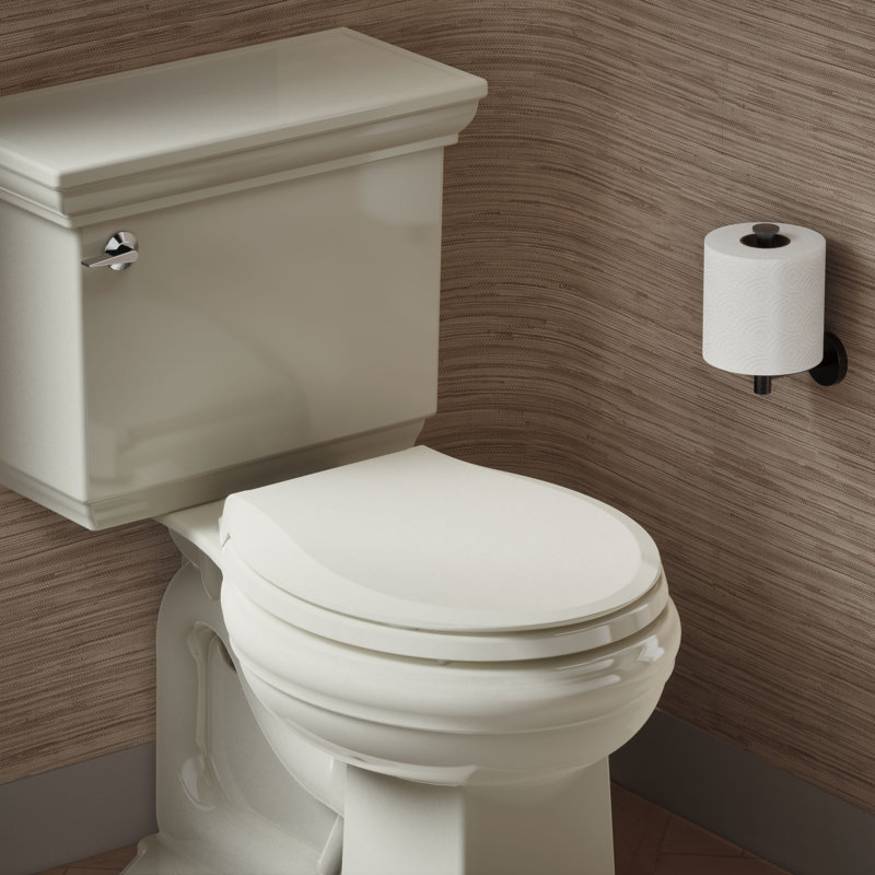 Cachet® Quiet-close™ Round-front Toilet Seat, Almond, Non Ready Latch
