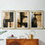 ABSTRACT Series CCDVL - Impression encadrée sur mesure de qualité supérieure - 3 pièces-1125792885-1125792882