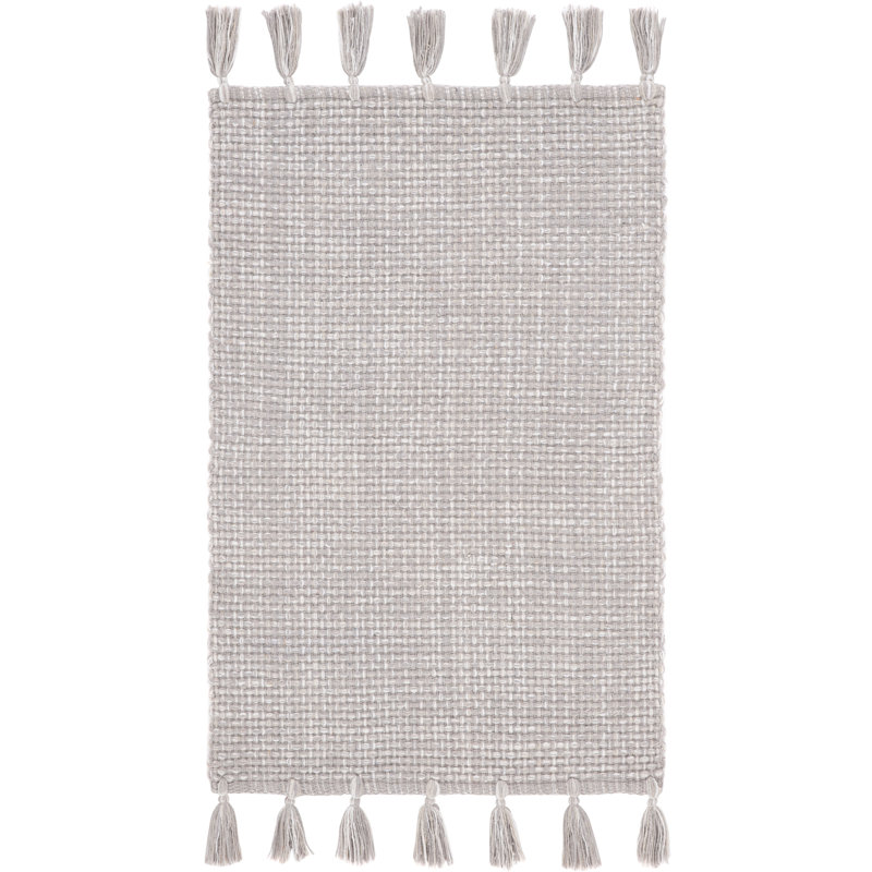 Clenon Flatweave Cotton Rug, Square 6'