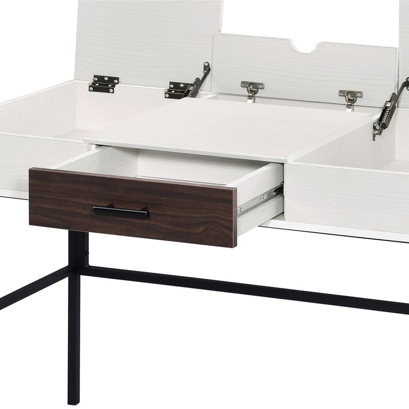 Bureau d'écriture imbattable avec tiroir pratique et pratique rayonnant noir