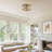 Alixandra 2-Light Flush Mount Clear Glass Ceiling Light with Metal Frame-267080292
