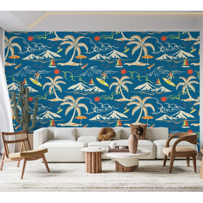 Papier peint de qualité supérieure - Paradis surf tropical