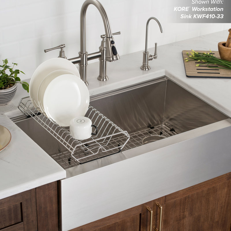 Stainless Steel Workstation Kitchen Sink Dish Drying Rack