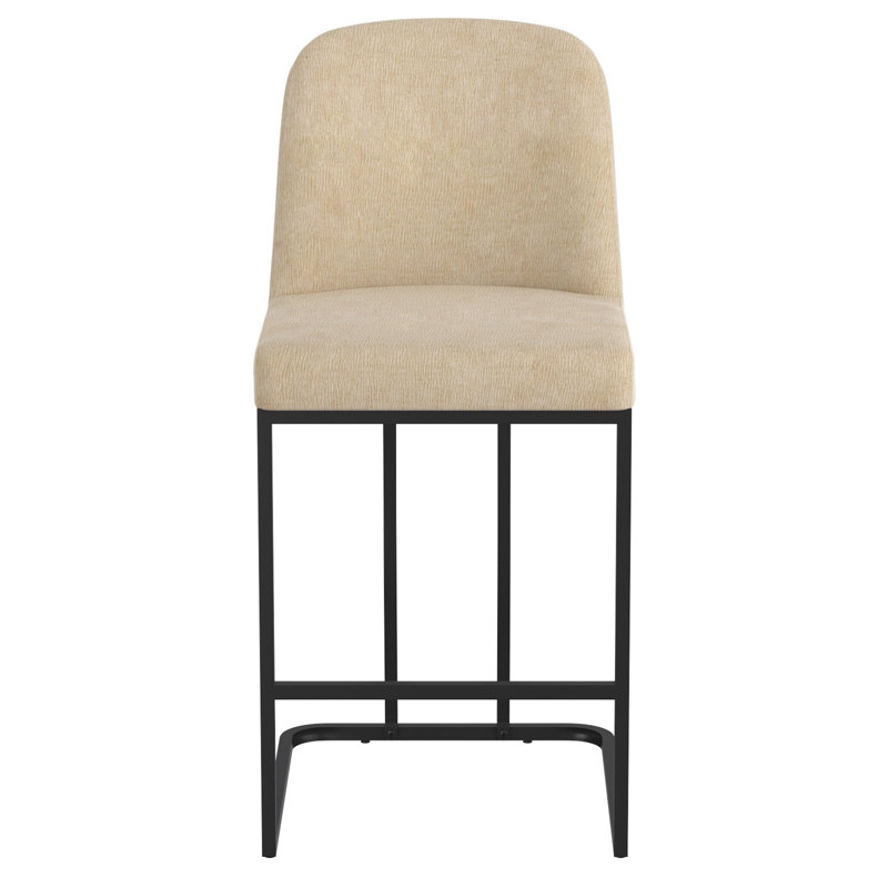 Ensemble de 2 tabourets de comptoir Rob, 26 po, beige, Beige