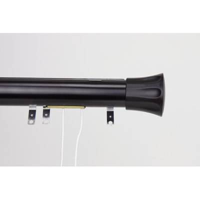 Lesher Steel Adjustable Single Curtain Rod
