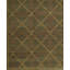 Wool Geometric Area Rug in Green-50231386