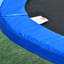 Trampoline de 14 pieds pour enfants et adultes avec panier de basketball, enceinte de sécurité et housse double face colorée