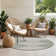 Darrah Round Indoor & Outdoor Boho Moss Grey Rug