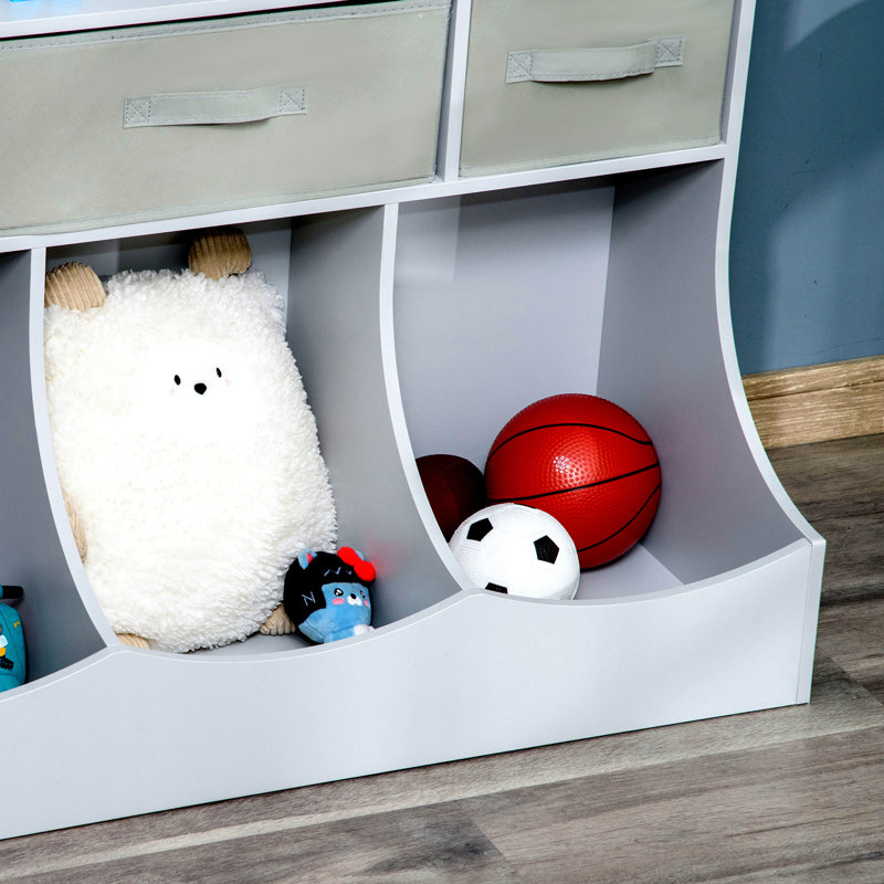 Bibliothèque, armoire de rangement pour jouets avec tiroirs