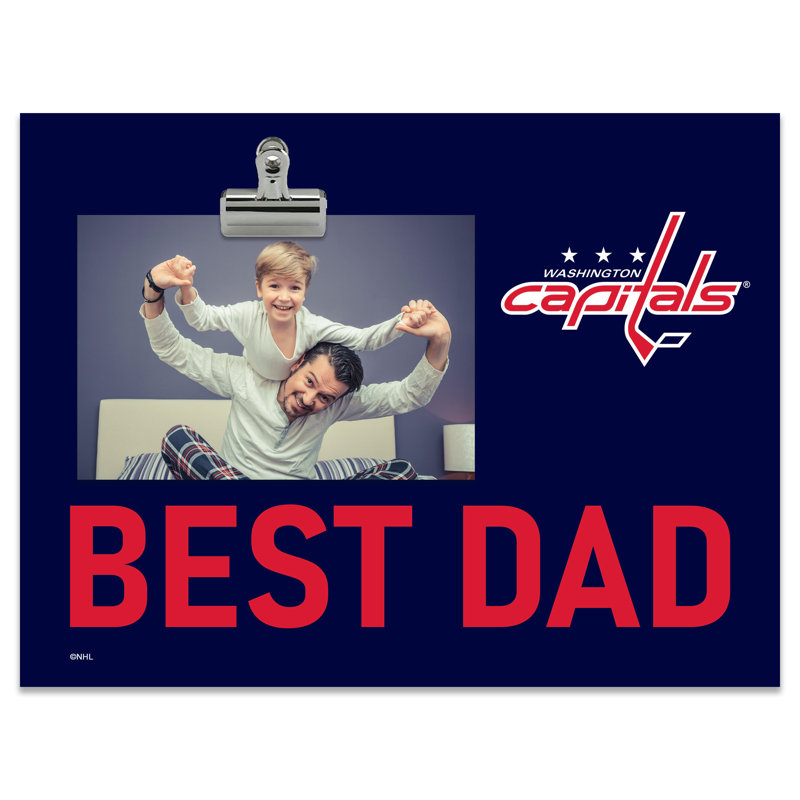 Capitals Bright Line - Best Dad Clip Frame