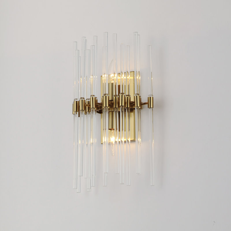 Sardor Steel Flush Mounted Sconce, Heritage Gold