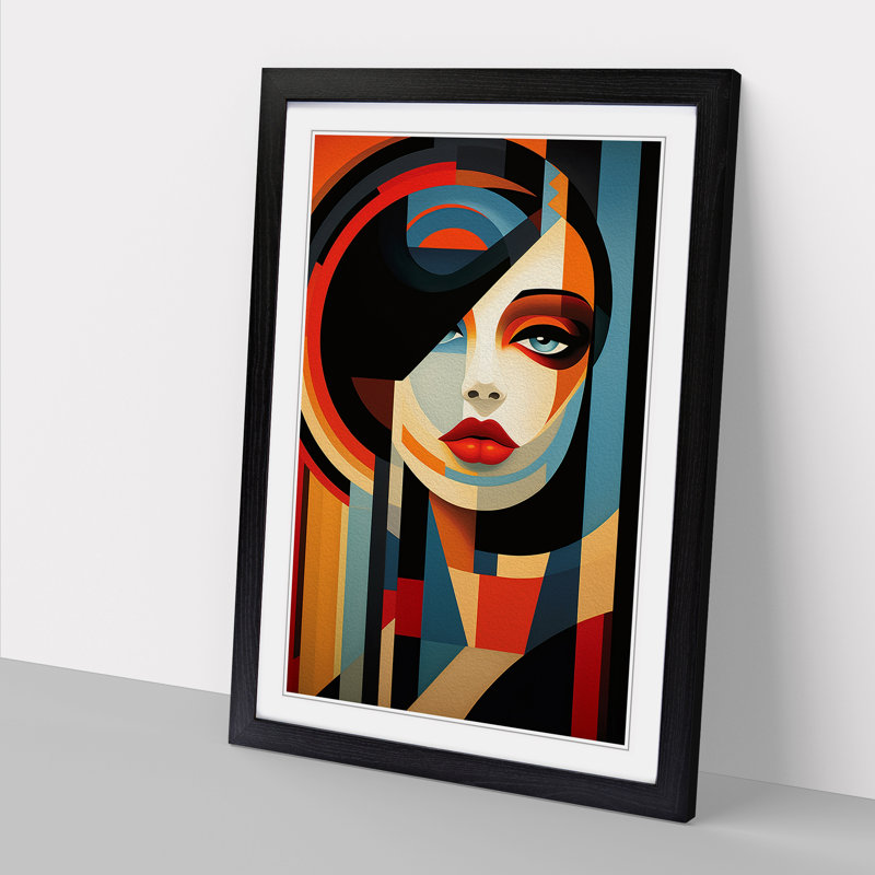 Single Picture Frame Print on Wood, Black Framed, 34cm H x 25cm W