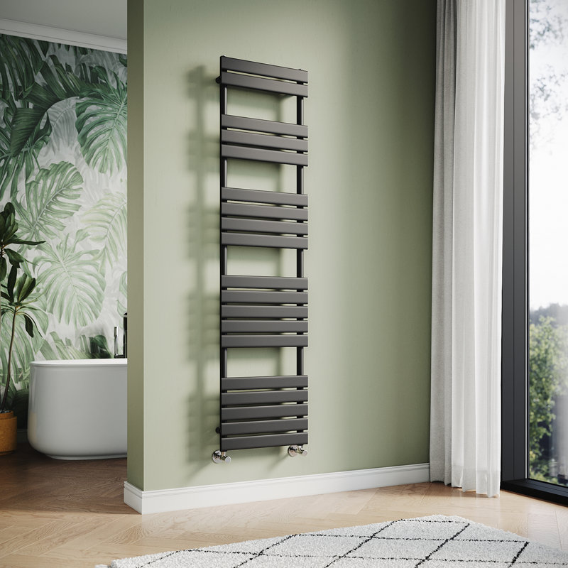 Sadrack 19 Wall Towel Rack, Matte Black