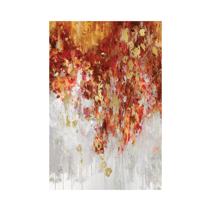 Cascading Fall II by Nikki Robbins - Wrapped Canvas Print, 20.32 cm H x 30.48 cm W