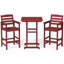 Ensemble de bar d'extérieur 3 pièces Dalson-1354635749