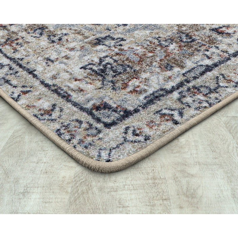 Tapis couleur terre cuite Canyon, Rectangle 5 pi 4 po x 7 pi 8 po