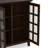 Acadian Solid Wood Transitional Low Storage Cabinet with Glass Doors and Adjustable Shelves-1205136826-1134587492