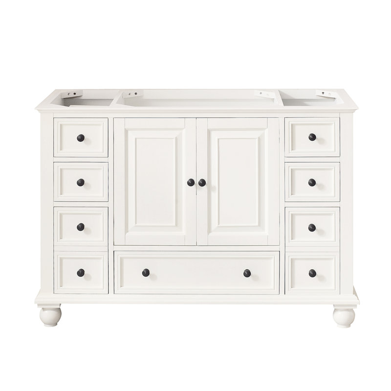 Thompson 48'' W Single Bathroom Vanity Base, French White