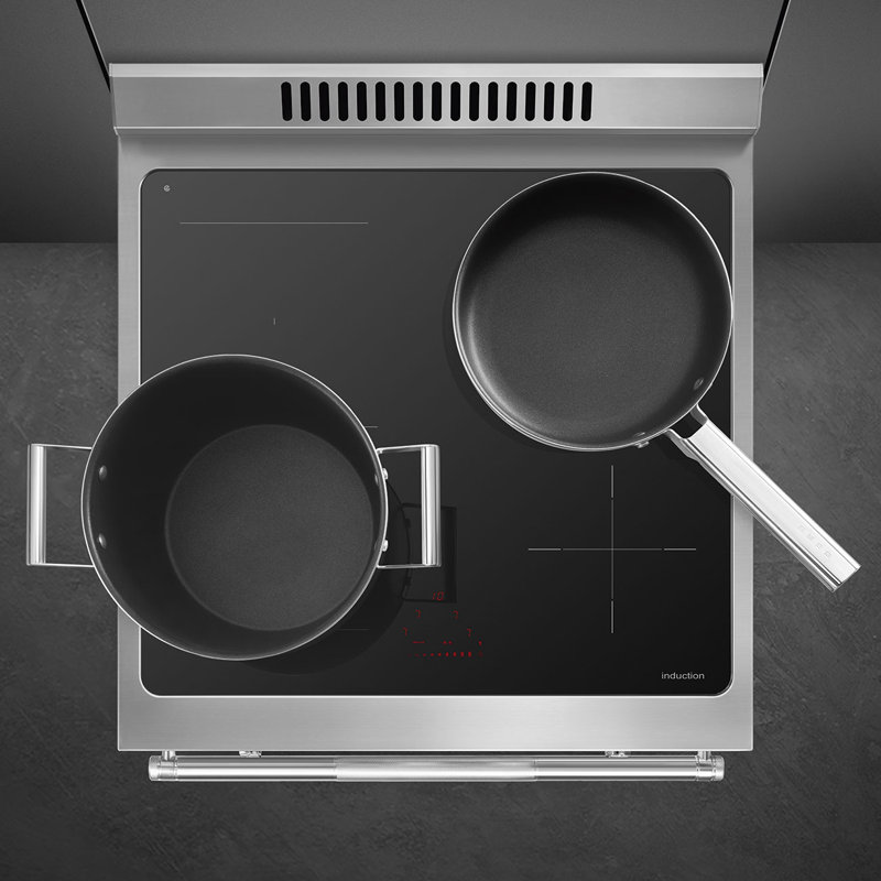 Smeg Professional Range, 24", Induction, Matte Black