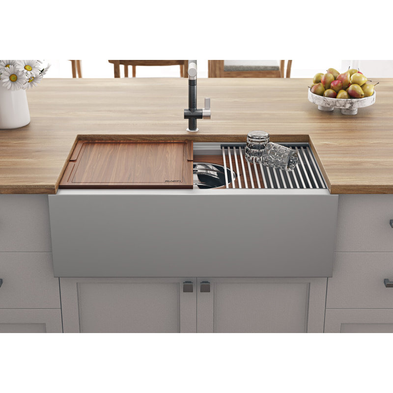 33.5" L x 20" W Farmhouse Kitchen Sink