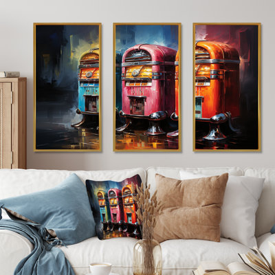 Colorful Modern Jukebox Jams 2 - Jukeboxes Wall Art