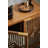  2 Door Modern Accent Cabinet Mirror Front Storage Sideboard, Metal, Wood