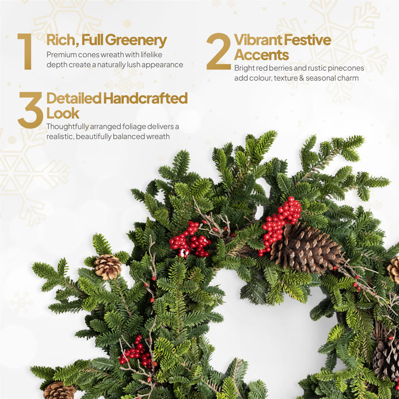 Polyethylene Wreath, 70 (cm) x 70 (cm)