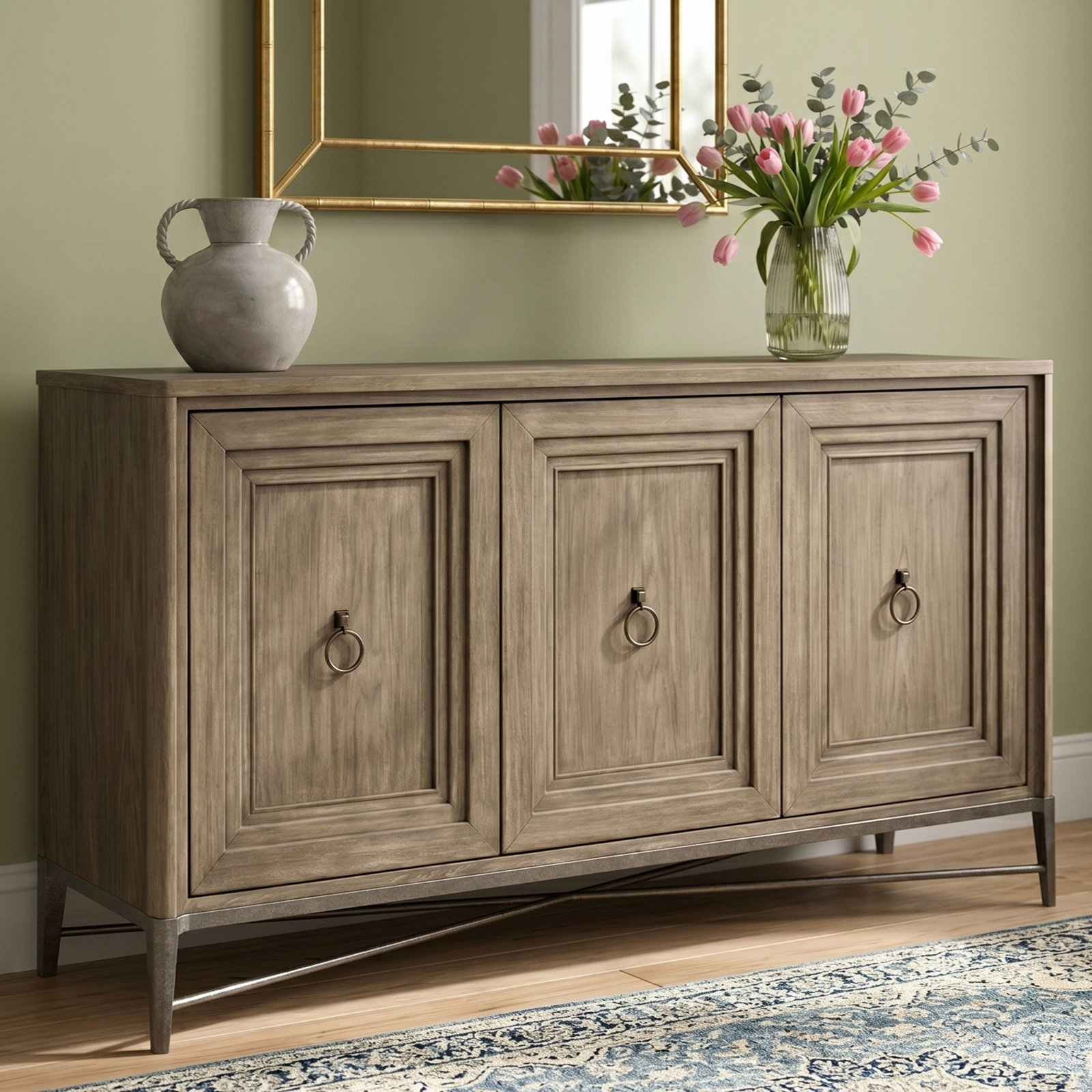 Regan Oak Buffet Table