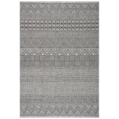 Tapis d'intérieur / extérieur à motif géométrique Jacian Performance