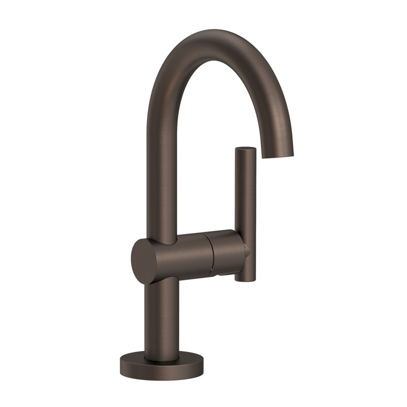 Pavani Single Hole Bathroom Faucet with Drain Assembly, English Bronze