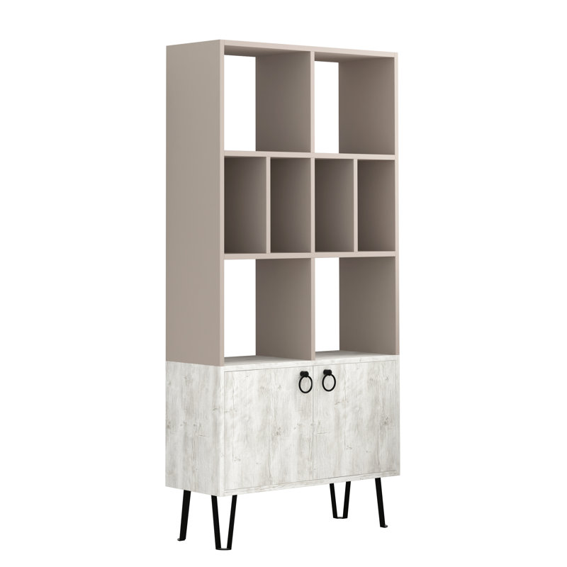 Rek Bookcase, Light Mocha/Ancient White