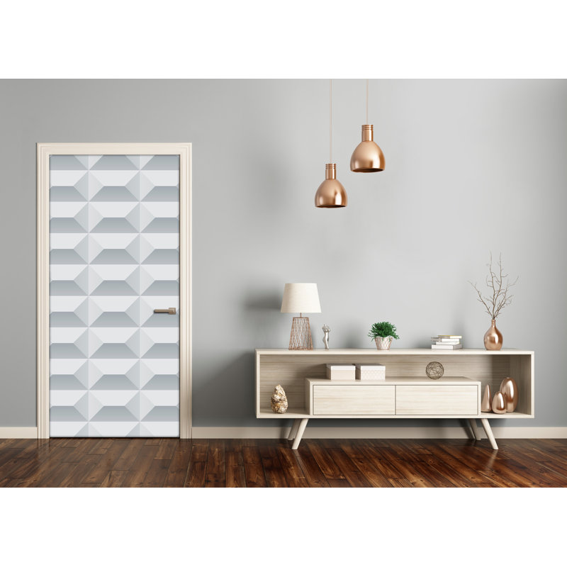 Geometric Background Door Decal
