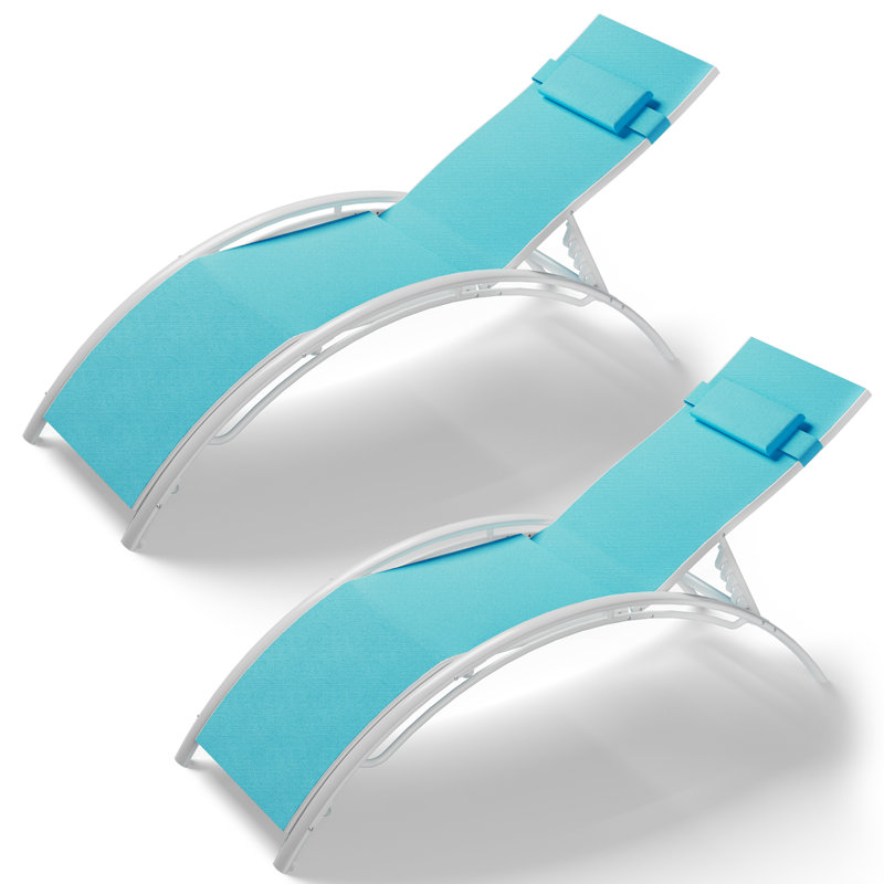 Courtyard Lounge Chair, Blue