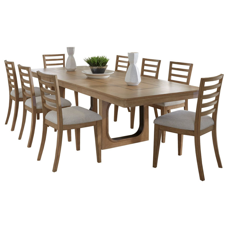 Pula 8 - Person Double Pedestal Dining Set