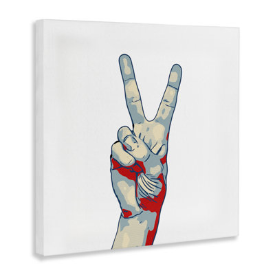 Pop Style Peace Gesture Canvas, design by Kim Curinga