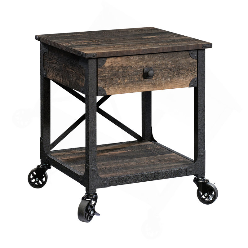 Table d'appoint, finition brune