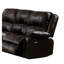 Cuir synthétique brun avec fauteuil inclinable, 3 coussins de siège moelleux, mouvement d'inclinaison en douceur, épaisseur de coussin exceptionnelle en similicuir de style élégant