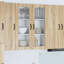 Vidaxl Kitchen Wall Cabinet Brown Oak 60 X 31 X 100 Cm Engineered Wood-121217939-121217938