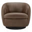 Fauteuil demi-tonneau en cuir Marcy Geniue-1406499531