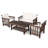Patio 4-Piece Wood Conversation Set-251973765