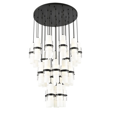 Lustre à niveaux multiples 27 lumières Bryelle