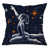 Bleu marine foncé et orange vif