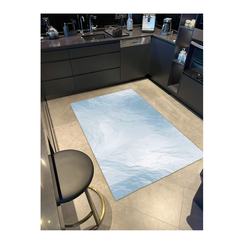 Tapis tissé à base de glace et lavable, Tapis de couloir 3 pi 3 po x 6 pi 7 po
