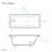 Voltaire 48" x 32" Reversible Drain Drop-In Bathtub-100476928