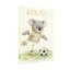 Animaux mignons koala jouant au soccer avec ballon-931571454-931571428-931571430