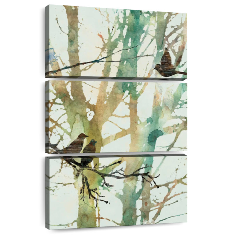 Harnek Botanical Birds I, 38" H x 24" W